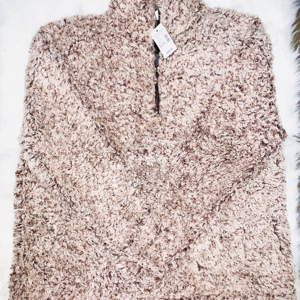Sherpa 1/4 Zip Pullover Sweatshirt - Picture 2 of 6